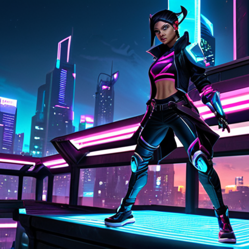 Akali in a cyberpunk setting**

"Akali, the Rogue Assassin from League of Legends, standing on a neon-lit rooftop in a futuristic cyberpunk city, fully clothed in her K/DA ALL OUT outfit, appropriate attire, safe for work, dynamic pose, perfect anatomy, well-formed hands, digital painting, high quality, professional illustration, family-friendly."

**